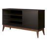 Rack Tv 42 Mdp Madeira Edn Móveis Modelo Vinci 116cm:preto - 2