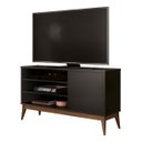 Ver imagem 1 de Rack Tv 42 Mdp Madeira Edn Móveis Modelo Vinci 116cm:preto