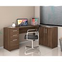 Ver imagem 3 de Mesa para Escritório em L Notável Office Nt 2005 Nogal Trend