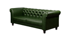 Ver imagem 4 de Sofá de Couro 2 Lugares Chesterfield 240cm Cor Verde - Mozzelar