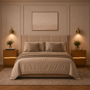 Ver imagem 7 de Mesa de Cabeceira 45cm MDF com LED 2 Gavetas Lateral Lumiar para Quarto Casal:Naturalle