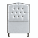 Ver imagem 1 de Cabeceira Cama Solteiro Greta 90cm Estofada Veludo Design Clássico