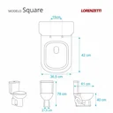 Ver imagem 3 de Tampa de Vaso Poliéster Square Branco para bacia Lorenzetti 1.6gpf 6lpf