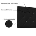 Ver imagem 4 de Cabeceira Painel Casal 1,40m Tânia Corano Preto - Pallazio