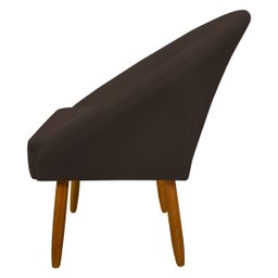 Poltrona Decorativa para Sala Recepção Manicure Consultório Stella Suede - 5