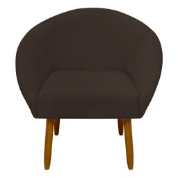 Poltrona Decorativa para Sala Recepção Manicure Consultório Stella Suede - 4