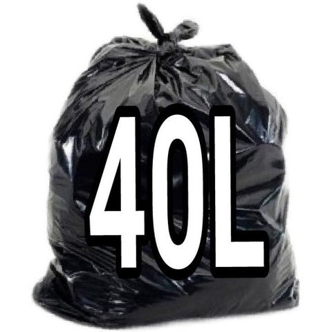 Saco de Lixo 30 Litros Preto 100 Sacos Resistente Fabricante Cor:preto