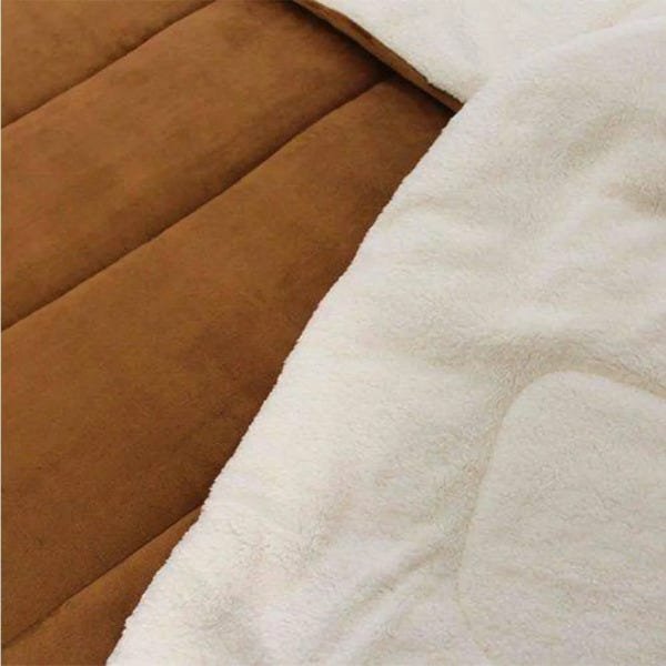 Coberdrom Flannel Sherpa Casal 180x220 Cappuccino Naturalle - 4