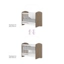 Ver imagem 3 de Berço Mini Cama Bala de Menta Henn Rustico/branco