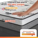 Ver mais imagens de Cama Bibox Baú com Colchão Fort Solteiro e Cama Auxiliar Conjugada 88x188x67cm Bela