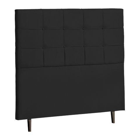 Cabeceira King Size Luna 193cm Material Sintético Preto Italian Flex
