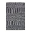 Ver imagem 1 de Tapete para Sala Quarto Retangular Kilim Anand 140x200 Cm Geométrico Preto Branco
