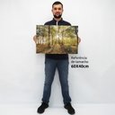 Ver imagem 2 de Quadro Decorativo em Canvas Floresta na Luz do Sul - Moldura Branca - 60 x 40cm