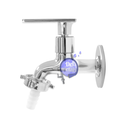 Ver imagem 1 de Torneira para Jardim Tanque Metal Alavanca Cromada 1128 C73 Cor: Prateado Del Metais