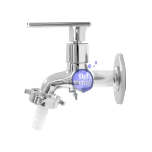 Torneira para Jardim Tanque Metal Alavanca Cromada 1128 C73 Cor: Prateado Del Metais