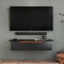 Ver imagem 5 de Rack Aparador Suspenso Flex com 2 Portas Flop Preto