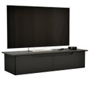 Ver imagem 1 de Rack Aparador Suspenso Flex com 2 Portas Flop Preto