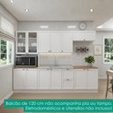 Ver mais imagens de Cozinha Armário 6 Peças Balcão Pia sem Tampo 270 cm Unna Branco Poliman