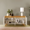 Ver imagem 4 de Buffet 4 Portas Grécia Mdf e Mdp Off White e Naturalle