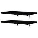 Ver imagem 4 de Kit 2 Prateleiras Suspensas 60 Cm Com Mão Francesa Preto