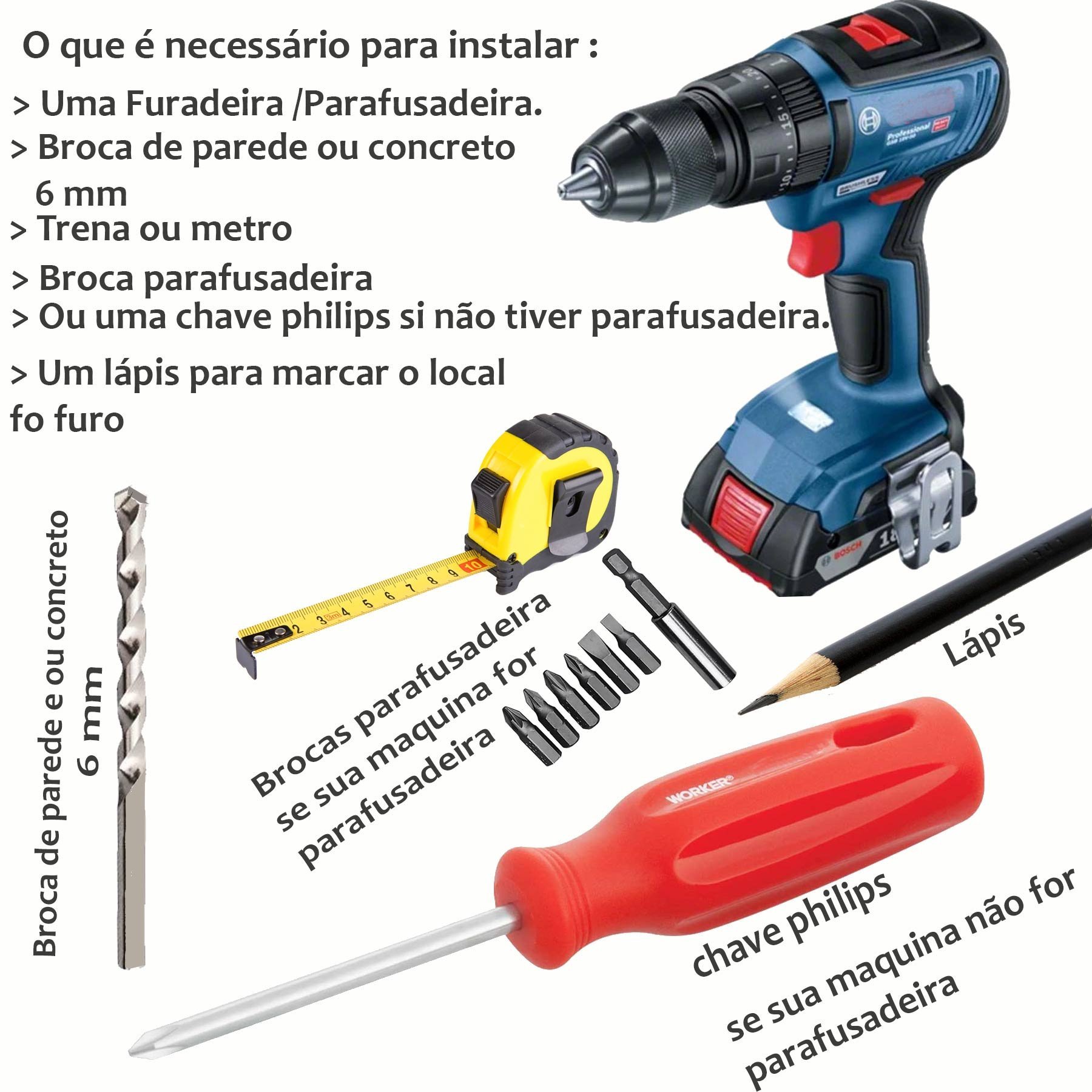 Varão para Cortina Triplo em Metal Resistente 3,00 Metros Decoribitinga Varão Kit Triplo para Cortin - 6