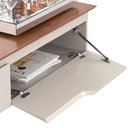 Ver imagem 3 de Rack Suspenso Pequeno Painel Parede Sala Tv Estante Quarto:off White/freijó