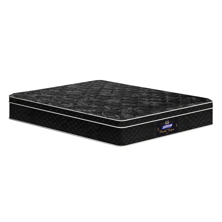 Colchão Casal Gazin Casal Perola Negra 138x188x32 Cm Mola Ensacada - Gazin