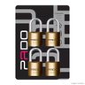 Cadeado com Chave 20mm E-20 4 Peças Pado - 1
