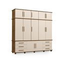 Ver imagem 1 de Guarda-roupa com 5 Portas Berlim Malbec Off White