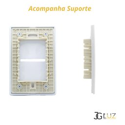 Placa 4x2 Horizontal 1 Posto + Suporte 4x2 Dc1100/63 Novara - 3