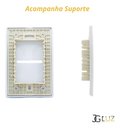 Ver imagem 3 de Placa 4x2 Horizontal 1 Posto + Suporte 4x2 Dc1100/63 Novara