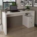 Ver imagem 1 de Mesa para Escritório Engrossurada 1,36m 2gav Me4130 Tecno Mobili - Branco