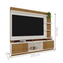 Ver imagem 3 de Painel Home Vinhedos 2.0 com Nichos Decorativos Off White Amendoa