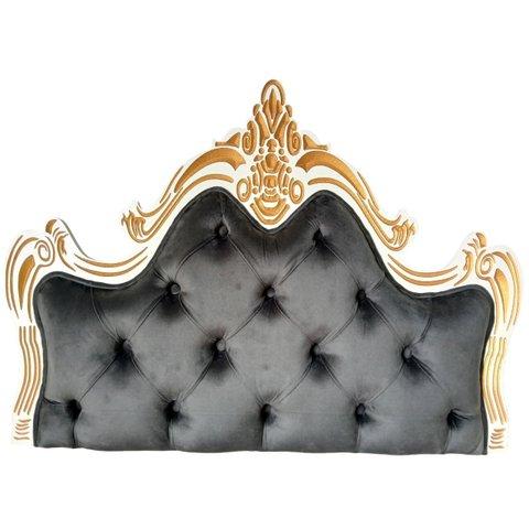 Cabeceira Entalhada Capitonê P/ Cama Box Solteiro Veludo - Jl