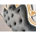 Ver imagem 2 de Cabeceira Entalhada Capitonê p/ Cama Box Solteiro Veludo - Jl