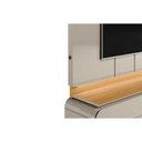 Ver imagem 6 de Home P/ Tv até 75 Pol Zurique C/ 2 Porta e 1 Prateleira 200x173cm Tauari/off White Brilho - Linea