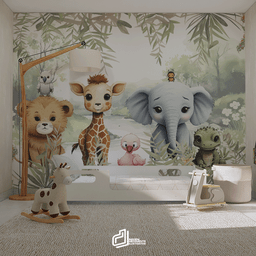 Painel Safari Aquarela-md06 - 3