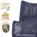 Ver imagem 4 de 1 Poltrona e Mesa Texas Alumínio Fendi Corda Náutica Trama Azul