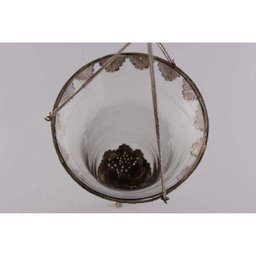 Suporte Pendente para Vela Vidro e Metal 30cmx15cm Vênus Victrix - 2