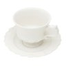 Cj 6 Xícaras P/Café C/Pires Porcelana Fancy Branco 90ml Wolff - 2