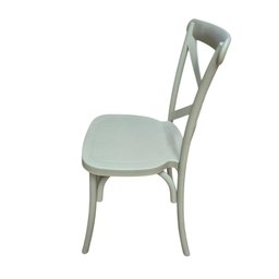 Kit 4 Cadeiras Paris Katrina Cross Empilhável Seat&co Fendi Assento Fendi Liso - 4