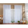 Cortina Luxo Gaze de Linho sem Forro 5,00x2,20 Sala e Quarto Branco - 1