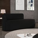 Ver imagem 2 de Sofá 3 Lugares Orgânico 180 Cm Morgan Suede Preto D03 - D’Rossi