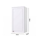 Ver imagem 3 de Armário Aéreo para Cozinha 1 Porta 40cm Americana Branco