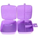 Ver imagem 2 de Lancheira Dupla com Divisória Infantil Roxa - LANC04 - KEITA Lancheira Dupla com Divisória Infantil