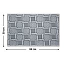Ver imagem 7 de 2 Tapete Multiuso Antiderrapante Absorve 50x80 Js Fu Cor M51 - Cinza Claro Escuro Chumbo Grafite Pre