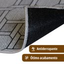 Ver imagem 2 de 2 Tapete Multiuso Antiderrapante Absorve 50x80 Js Fu Cor M51 - Cinza Claro Escuro Chumbo Grafite Pre