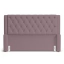 Ver mais imagens de Cabeceira e Calçadeira Báu Casal Padrão Atena 140cm Capitonê Veludo Rosê - Desk Design