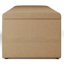 Ver imagem 7 de Calçadeira Recamier Baú para Cama de Casal King Dália 195x50 Cm W01 Linho Bege Escuro - Lyam Lyam de