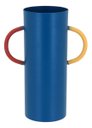 Ver imagem 1 de Vaso Decorativo Cachepô Enfeite Casa Metal 15x11x11cm Azul